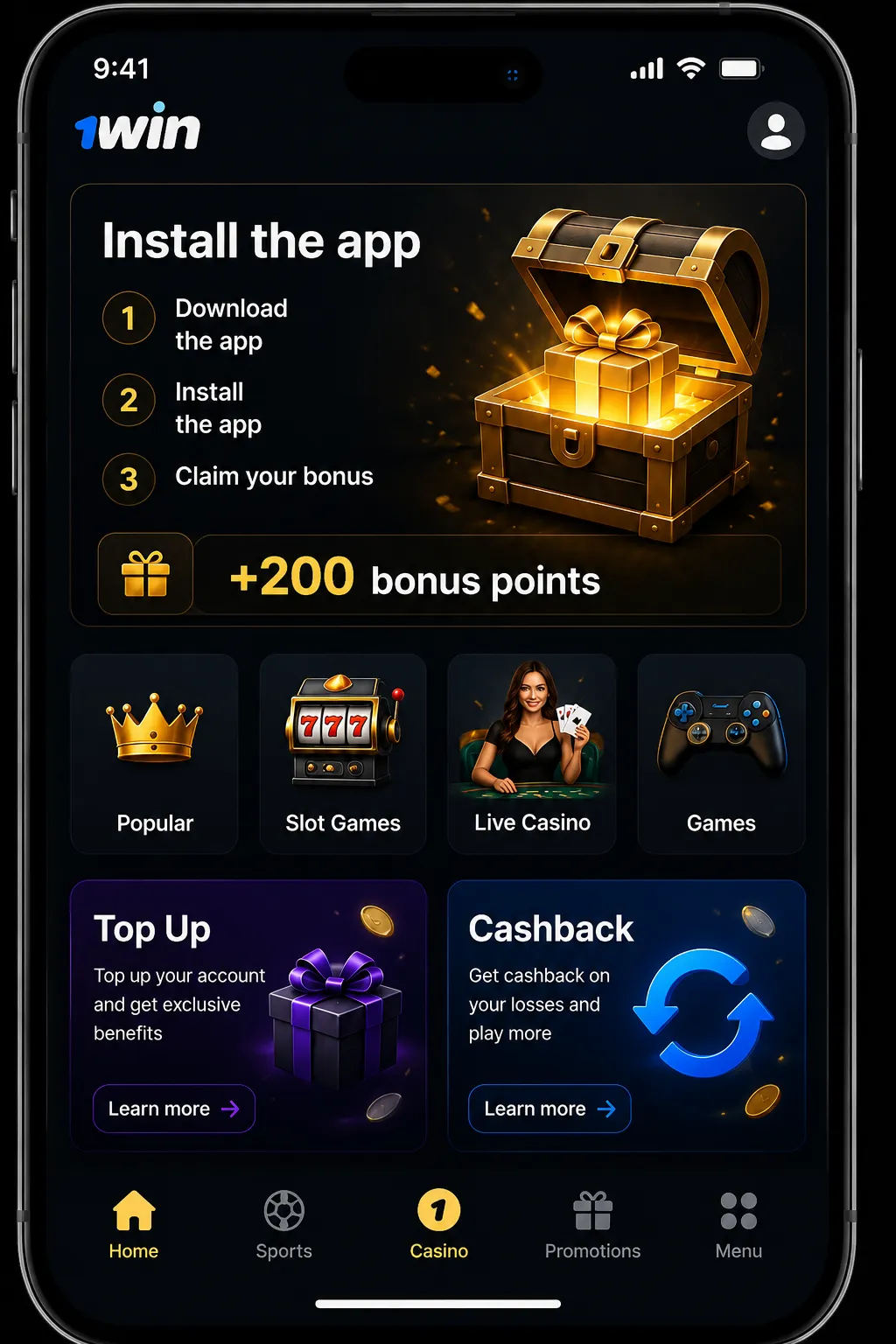 Installing the 1Win app Android package step by step